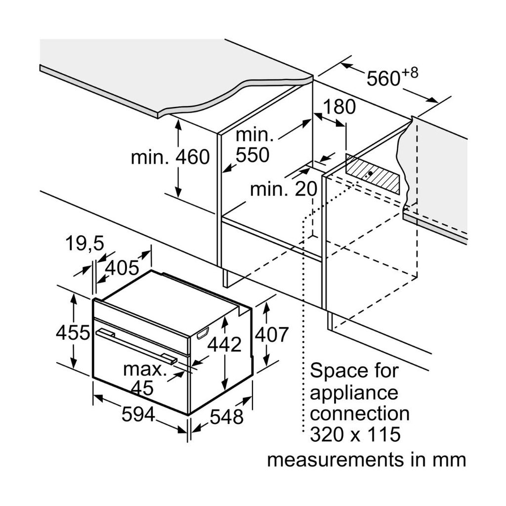 Lò Hấp 45CM Bosch CDG634AS0 Series 8