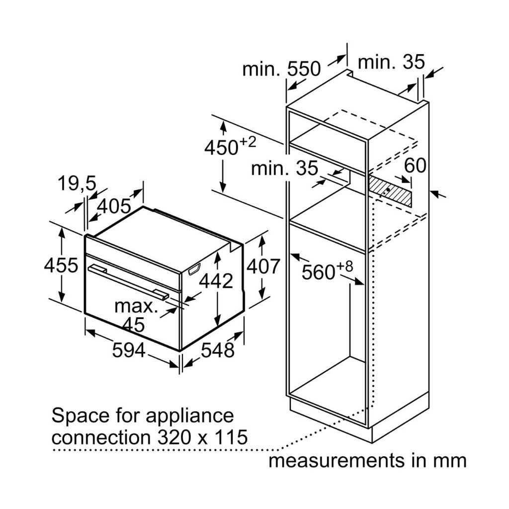 Lò Hấp 45CM Bosch CDG634AS0 Series 8