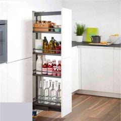 Tủ đồ khô 4 tầng Kesseböhmer 300mm dạng rổ lưới 546.54.211