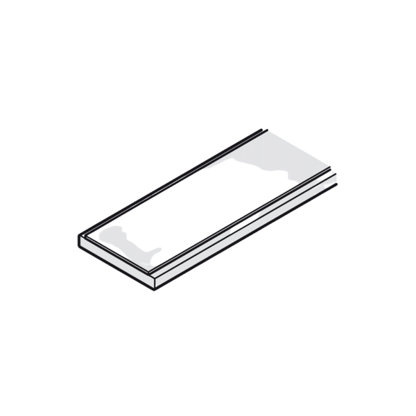 Ray dưới cho sàn mềm 30x4mm(W x H) dài 2200mm Hafele 940.59.812