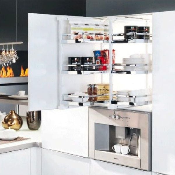 Tủ đồ khô 3 tầng Kesseböhmer ≥270mm dạng rổ phẳng 545.75.931