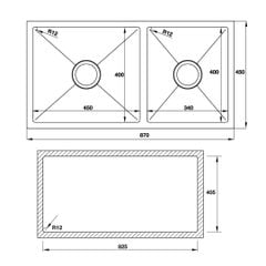 Chậu rửa chén Hafele 870mm HS19-SSN2S90L 567.23.040