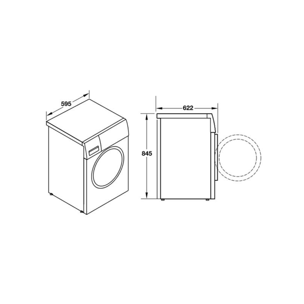Máy sấy quần áo Häfele 9kg HD-F60A 538.91.520