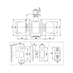 Khoá tay tròn Hafele DIY 489.93.130