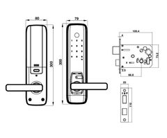 Khóa vân tay Hafele EL7800 PLUS 912.20.569