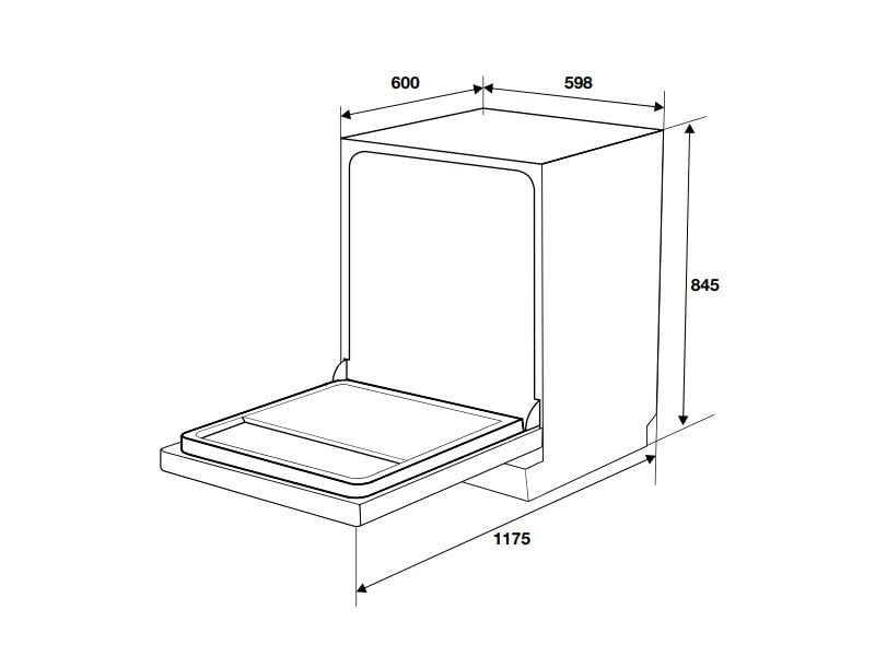 Máy rửa chén độc lập Hafele HDW-F6051S 538.21.370