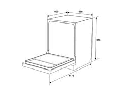 Máy rửa chén độc lập Hafele HDW-F6051S 538.21.370