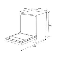 Máy rửa chén Hafele HDW-F605B 535.29.660