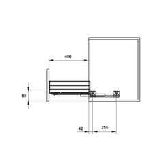 Kệ để chén đĩa Hafele 600mm Inox 304 549.08.003