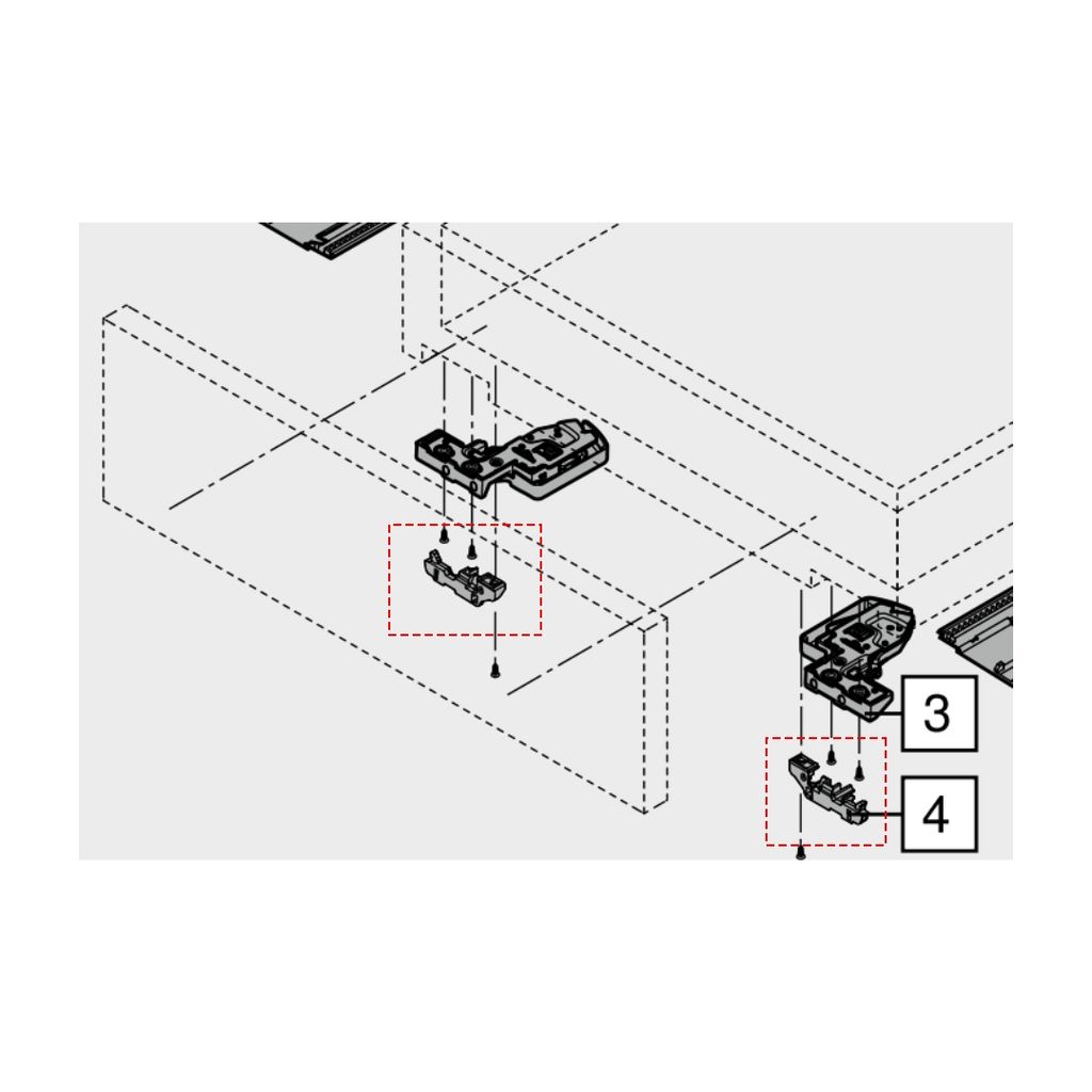 Bộ phận điều chỉnh chiều sâu Blum 298.7600