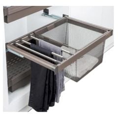 Móc treo quần có rổ Häfele 800mm màu trắng 807.95.831
