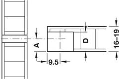 Chốt nối Rafix S20 M7 Hafele 263.20.131