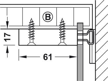 Bas treo tủ bếp Hafele 290.00.740