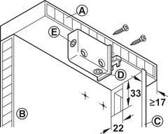 Bas treo tủ bếp Hafele - Bên phải 290.00.700