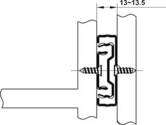 Ray bi 3 tầng Hafele 550mm 494.02.466