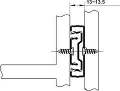 Ray bi 3 tầng Hafele 300mm Màu đen 494.02.451