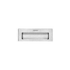 Tay nắm âm Hafele màu đồng bóng PVD 115 x 42mm 489.72.140