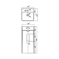 Chậu Lavabo đặt sàn Hafele 588.87.400