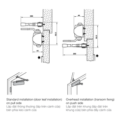 Cùi chỏ hơi Hafele DIY ≤80kg 489.30.035