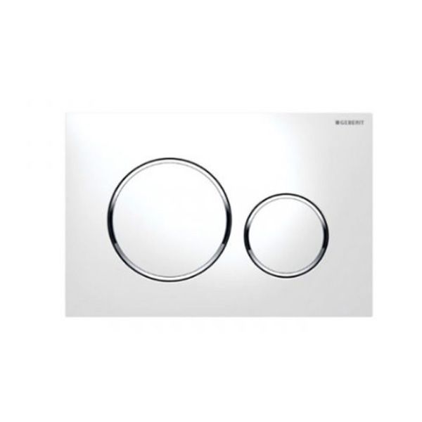 Nút nhấn xả bồn cầu Sigma20 màu trắng 588.53.531