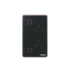 Ổ cắm âm tường thông minh Hafele HSL-WSS01B màu đen 820.71.006