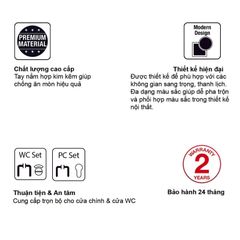 Bộ Tay nắm cửa Hafele Nickel mờ 499.63.608