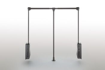 Tay nâng móc áo Hafele 880-1270mm màu trắng 805.11.754