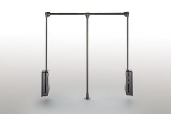 Tay nâng móc áo Hafele 650-920mm màu trắng 805.11.753