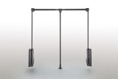 Tay nâng móc áo Hafele 650-920mm màu trắng 805.11.753