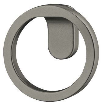 Tay nắm tủ Hafele màu xám kim loại 51mm 106.70.187