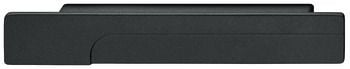 Tay nắm tủ Hafele màu mạ thiếc xám tối 124mm 106.70.240