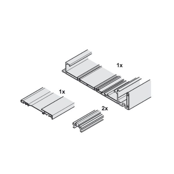 Ray cho cửa trượt bằng mặt rộng 1731-2530 mm Hafele 406.11.680