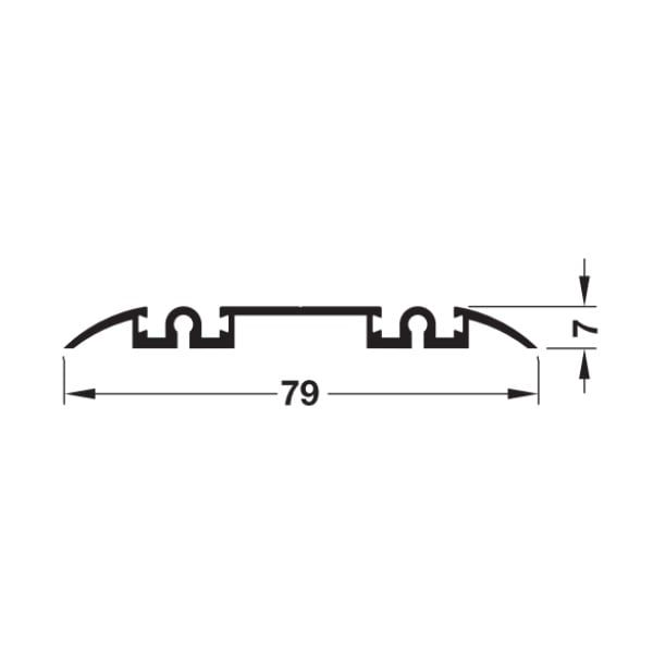 Ray đôi trượt dưới, loại lắp dán 3000mm 403.36.943
