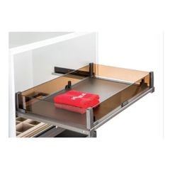 Rổ kéo bằng kính Häfele 800mm màu nâu 807.95.173