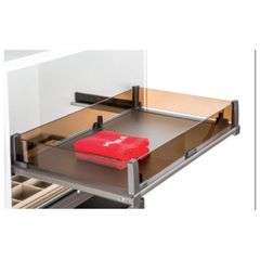 Rổ kéo bằng kính Häfele 800mm màu trắng 807.95.873