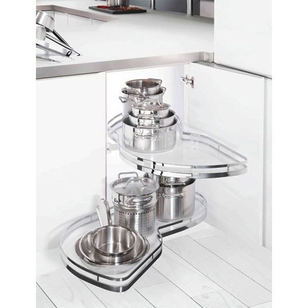 Giá góc liên hoàn Kessebohmer màu trắng mở trái 541.32.671