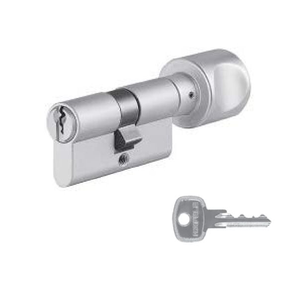Ruột khóa 1 đầu chìa, 1 đầu vặn, chìa chủ_EM Hafele 916.96.333