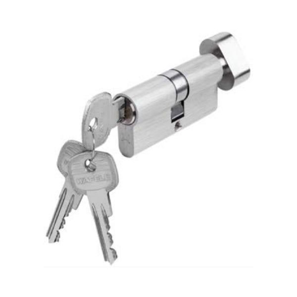 Ruột khóa Hafele 1 đầu chìa, 1 đầu vặn oval dài 66mm 916.63.621
