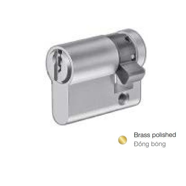 Ruột khóa một đầu chìa màu đồng bóng dài 50.5mm 916.00.654