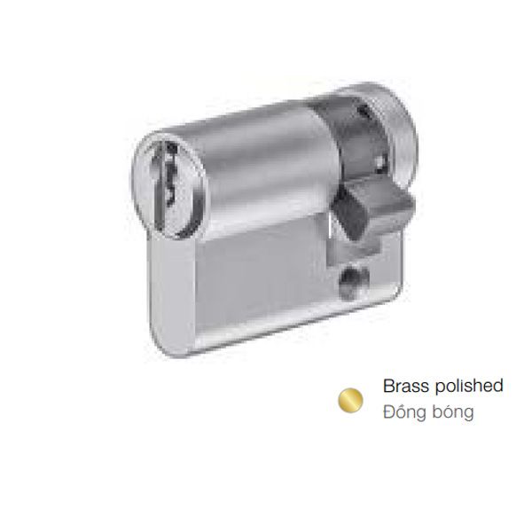 Ruột khóa một đầu chìa màu đồng bóng dài 45.5mm 916.00.653