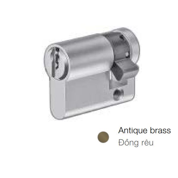 Ruột khóa một đầu chìa màu đồng rêu dài 41.5mm 916.08.202