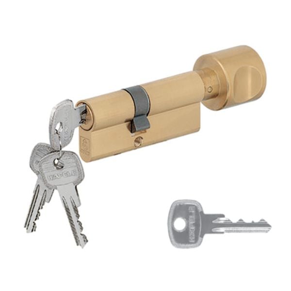 Ruột khóa 1 đầu chìa, 1 đầu vặn, chìa chủ_EM Hafele 916.96.667