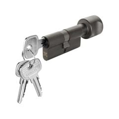 Ruột khóa 1 đầu chìa 1 đầu vặn đen dài 101mm Hafele 916.08.427