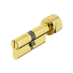 Ruột khóa Hafele màu đồng bóng dùng cho WC dài 91mm 916.08.927