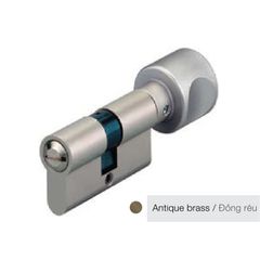 Ruột khóa Hafele màu đồng rêu dùng cho cửa WC dài 63mm 916.08.323