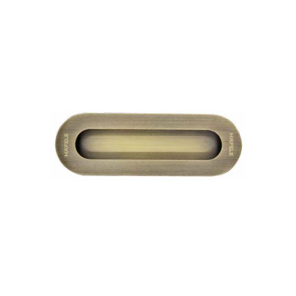 Tay nắm âm Hafele màu đồng rêu 150 x 50mm 489.72.147