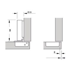 Bản lề Hafele Inox 304 giảm chấn - Trùm ngoài 315.07.113