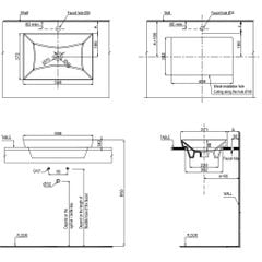 Chậu lavabo đặt bàn KYOTO 558x372x145 Hafele 588.79.130