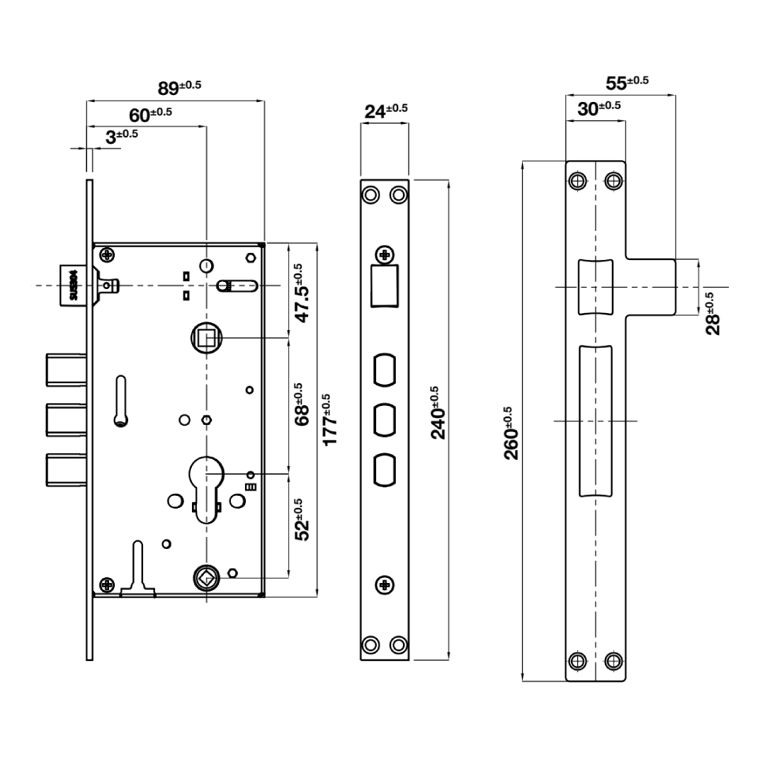 Khoá điện tử Hafele DL6000 912.20.581 (mã số, thẻ từ, chìa cơ, kết nối App)