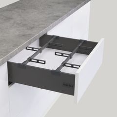 Bộ phụ kiện chia hộc tủ cho ray hộp Hafele Alto-S